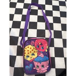 Shopkins Girls Crossbody Bag Purple Pink Kooky Cookie Dlish Donut BFF XOXO Small